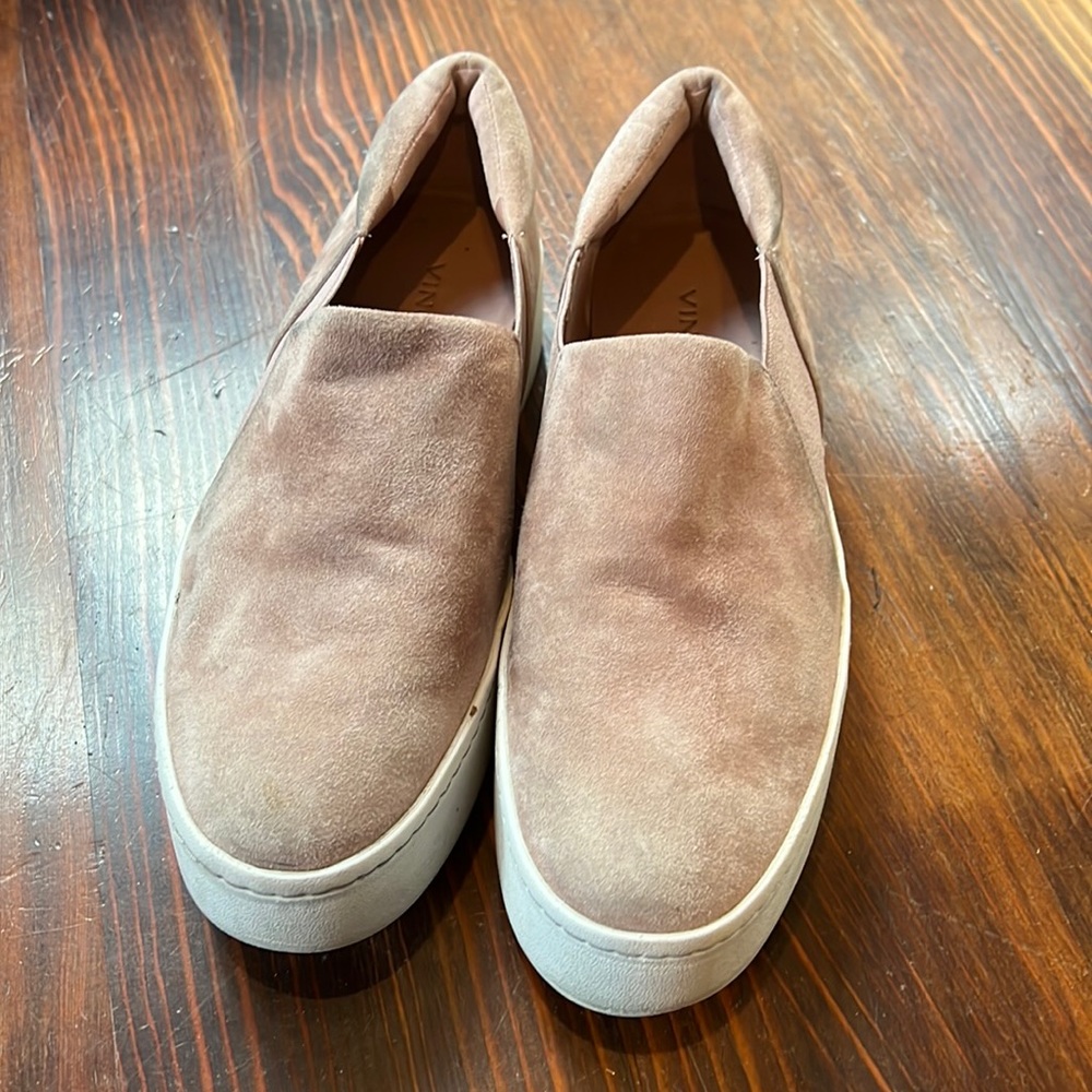 VINCE Suede Platform Warren Sneakers